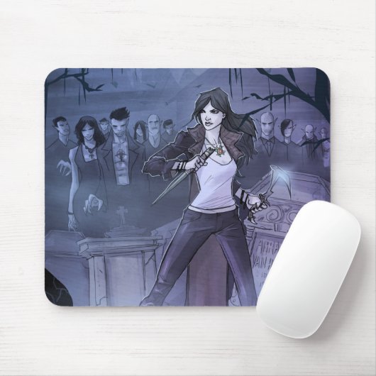 Helpt muispad voor begraafplaatsen muismat (Met muis)