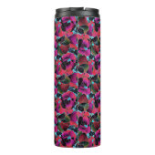Helroze bloemendesign thermosbeker (Achterkant)
