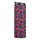 Helroze bloemendesign thermosbeker (Geroteerd rechts)