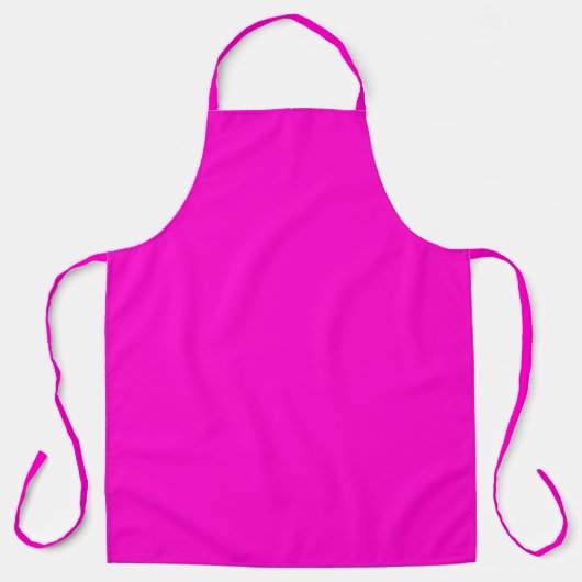 Helroze effen kleur schort (Voorkant)