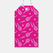 Helroze, ik hou van tennis cadeaulabel (Achterkant)