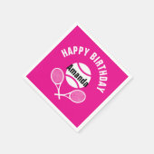 Helroze, ik hou van tennis servet (Hoek)