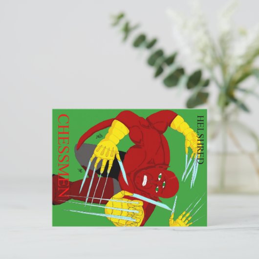 Helshred briefkaart (Staand voorkant)