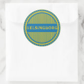 Helsingborg City Pride Embleem – Zweedse identitei Ronde Sticker (Tas)