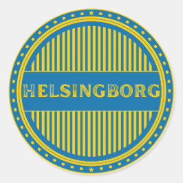 Helsingborg City Pride Emblem – Swedish Identity Ronde Sticker
