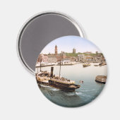 Helsingborg haven en stadhuis Zweden Magneet (Voorkant / Achterkant)