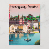 Helsingborg Print - Zweden Poster, Helsingborg Lev Briefkaart (Voorkant)