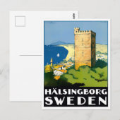 Helsingborg Zweden Briefkaart van oud reizen (Voorkant / Achterkant)