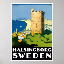 Helsingborg Zweden Poster van oud reizen