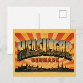 Helsingør Denemarken Kasteel Kronborg Briefkaart (Voorkant / Achterkant)