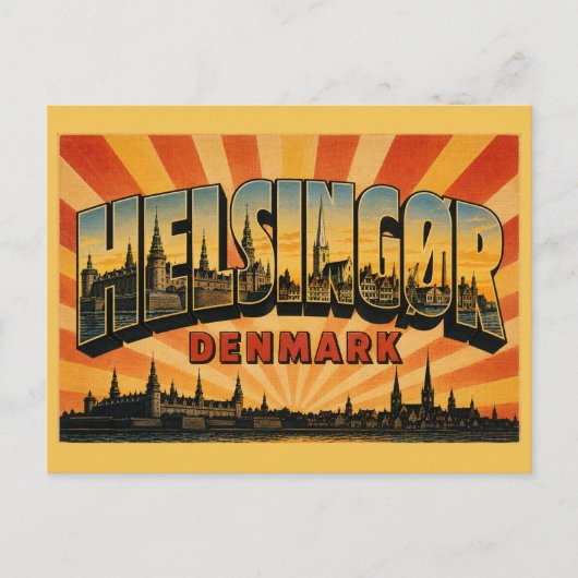 Helsingør Denemarken Kasteel Kronborg Briefkaart (Voorkant)