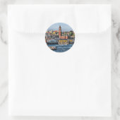 Helsingor, Denemarken Ronde Sticker (Tas)