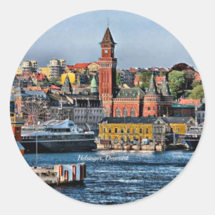 Helsingor, Denemarken Ronde Sticker