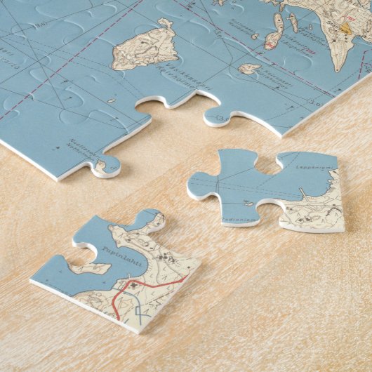 Helsinki 1961 palapeli | Kaart Legpuzzel (Zijkant)