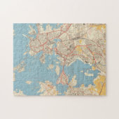 Helsinki 1961 palapeli | Kaart Legpuzzel (Horizontaal)