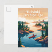 Helsinki-archipel Finland Briefkaart (Voorkant / Achterkant)