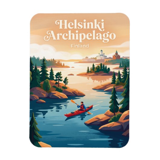 Helsinki-archipel Finland Magneet (Verticaal)