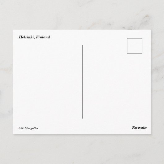Helsinki Briefkaart (Achterkant)