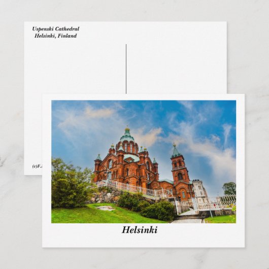 Helsinki Briefkaart (Voorkant / Achterkant)