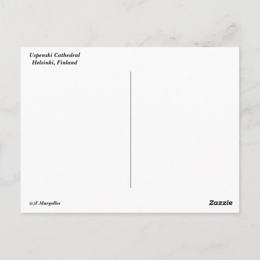 Helsinki Briefkaart (Achterkant)