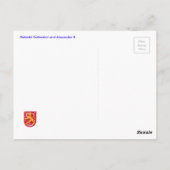 Helsinki Cathedral en Alexander II Briefkaart (Achterkant)