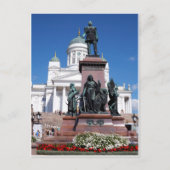 Helsinki Cathedral en Alexander II Briefkaart (Voorkant)