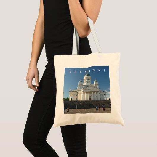 Helsinki Cathedral uitzicht canvas tas (Voorkant (product))