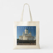 Helsinki Cathedral uitzicht canvas tas (Achterkant)