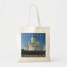 Helsinki Cathedral uitzicht canvas tas