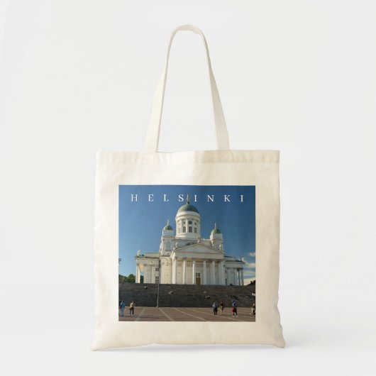 Helsinki Cathedral uitzicht canvas tas (Voorkant)