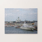 Helsinki-cityscape met Helsinki-kathedraal Legpuzzel (Horizontaal)