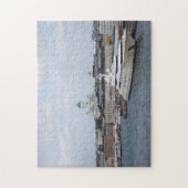 Helsinki-cityscape met Helsinki-kathedraal Legpuzzel (Verticaal)