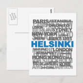 HELSINKI en andere steden briefkaart (Voorkant / Achterkant)