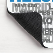 HELSINKI en andere steden mousepad Muismat (Hoek)