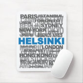 HELSINKI en andere steden mousepad Muismat (Met muis)