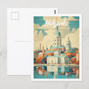 Helsinki Finland Beroemde Reisplaats Briefkaart