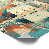 Helsinki Finland Beroemde Reisplaats Poster (Hoek)