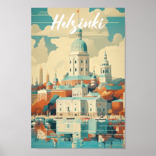 Helsinki Finland Beroemde Reisplaats Poster (Voorkant)