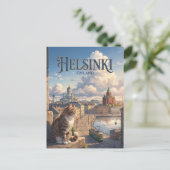 Helsinki Finland Briefkaart (Staand voorkant)