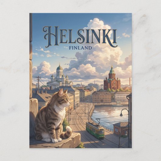 Helsinki Finland Briefkaart (Voorkant)