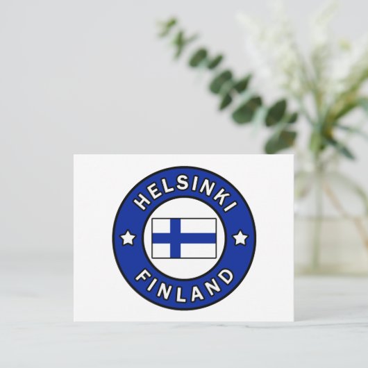 Helsinki Finland Briefkaart (Staand voorkant)