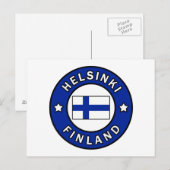 Helsinki Finland Briefkaart (Voorkant / Achterkant)