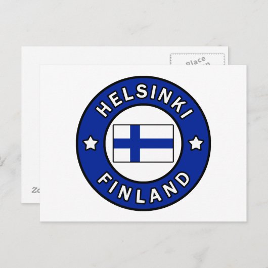 Helsinki Finland Briefkaart (Voorkant / Achterkant)
