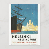 Helsinki, Finland briefkaart van het klassieke rei (Voorkant)