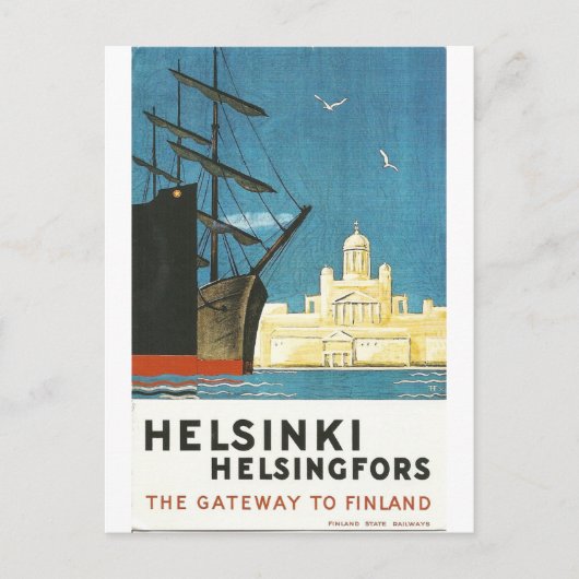 Helsinki, Finland briefkaart van het klassieke rei (Voorkant)