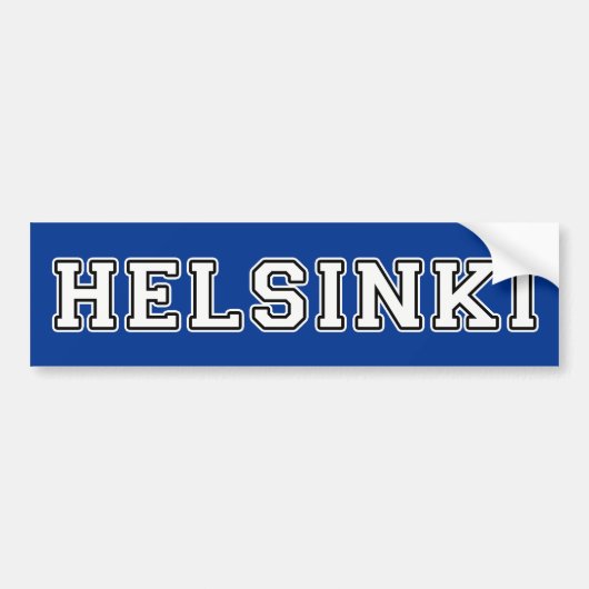 Helsinki Finland Bumpersticker (Voorkant)