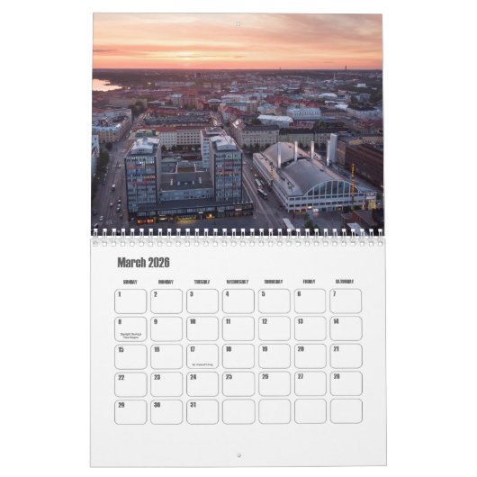 Helsinki-Finland Calendar Kalender (Mar 2026)