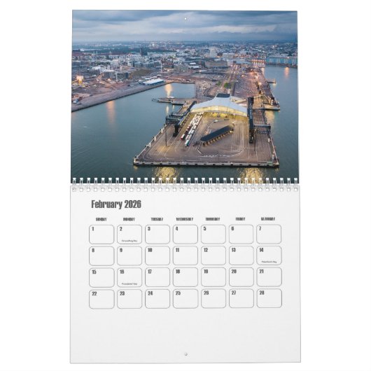 Helsinki-Finland Calendar Kalender (Feb 2026)