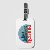 Helsinki Finland City Skyline  Cityscape Bagagelabel (Voorkant (verticaal))