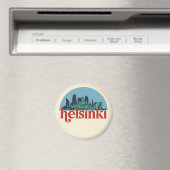 Helsinki Finland City Skyline  Cityscape Magneet (Insitu (Vaatwasser))
